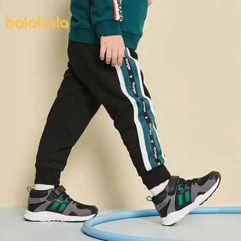 

Balabala Girls plus velvet casual shoes boys autumn and winter sports shoes 2020 new wave