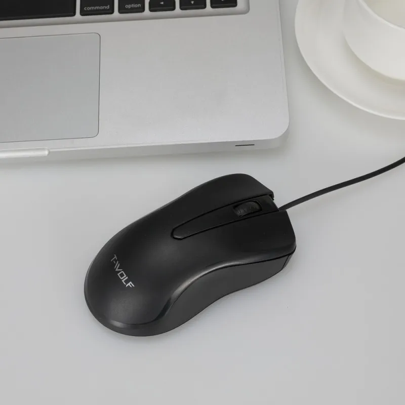 Эргономичная Проводная игровая мышь 1200 dpi USB компьютерная мышь геймерские Мыши Mause с подсветкой для ПК ноутбука черный
