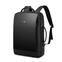 Лучший профессиональный мужской деловой рюкзак для путешествий, водонепроницаемый тонкий рюкзак для ноутбука, школьная сумка, офисный мужской рюкзак, кожаная сумка