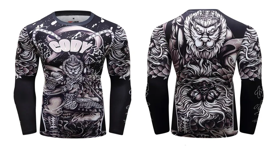 Футболка MMA herren rashguard jiu jitsu bjj футболка Langarm фитнес Муай Тай Бокс спортивный пуловер Рашгард MMA boxen Jersey