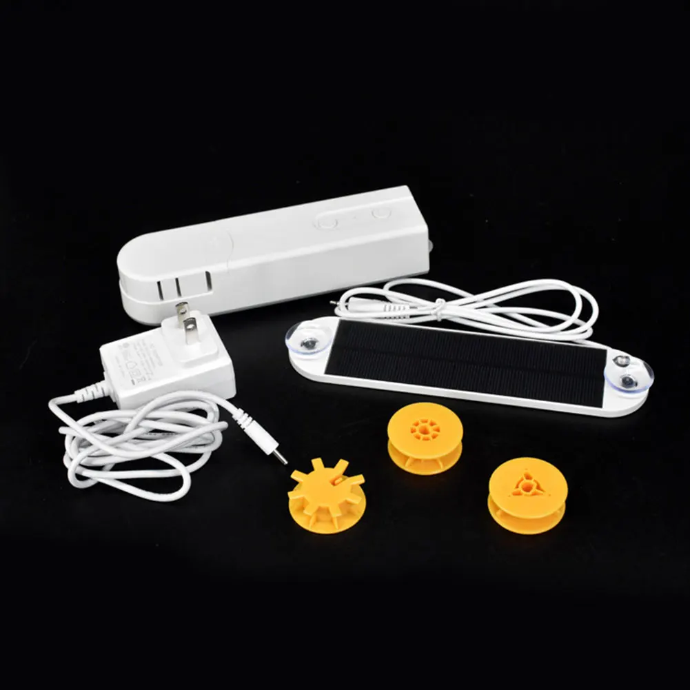  Smartphone Rechargeable Solar Panel Bedroom Roller Motorized Automatic Smart Home APP Remote Contro - 4000356911668