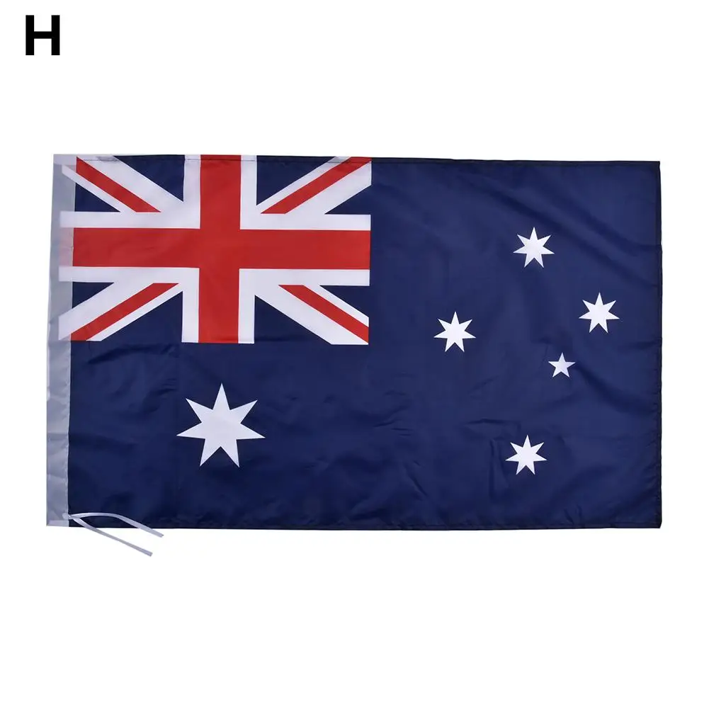 Australia Двухсторонний Печатный полиэстер флаг Национальный Россия Великобритания Франция Италия 9 стран высокое качество баннера Двор Сад домашний декор - Цвет: Australia