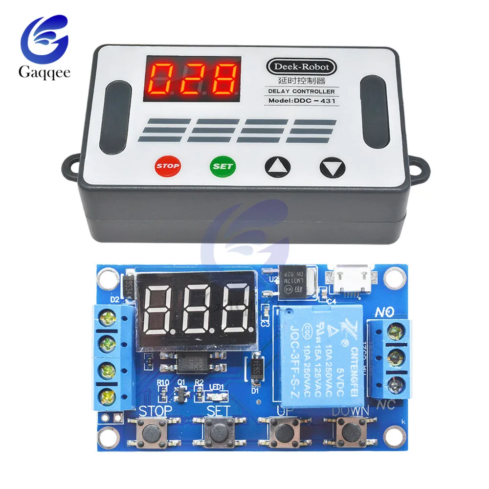 СВЕТОДИОДНЫЙ цифровой реле задержки постоянного тока 12 В автоматическое