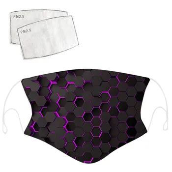 

PM2.5 Breathable Dustproof Windproof Foggy Haze Anti-spitting Protective Mask Unisex Washable Reuse Protection Face Mouth Mask#4