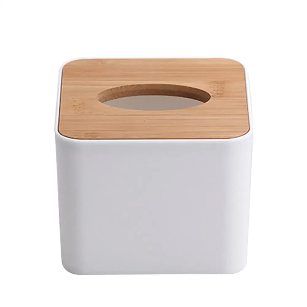 

Tissue Box Organizer Japanese Style Bamboo Wood Tissue Box Car Living Room Napkin Tray Box Storage Plastic Roll Paper Tube