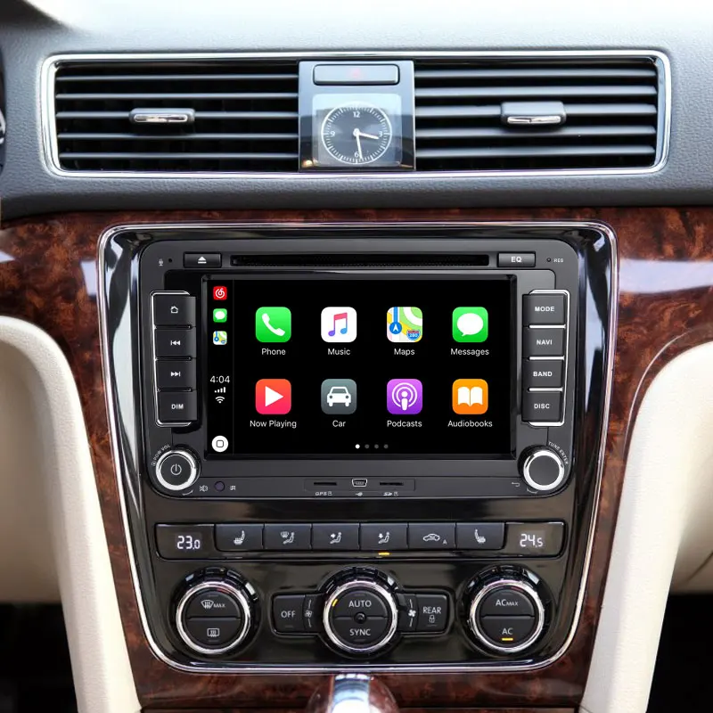 CarExc 7 дюймов 2-DIN Android 9,0 радио для Volkswagen VW Skoda Octavia Golf 5 6 touran passat B6 jetta Polo Tiguan встроенный CarPlay с DVD gps навигационная автомобильная система Muiltmedia плеер