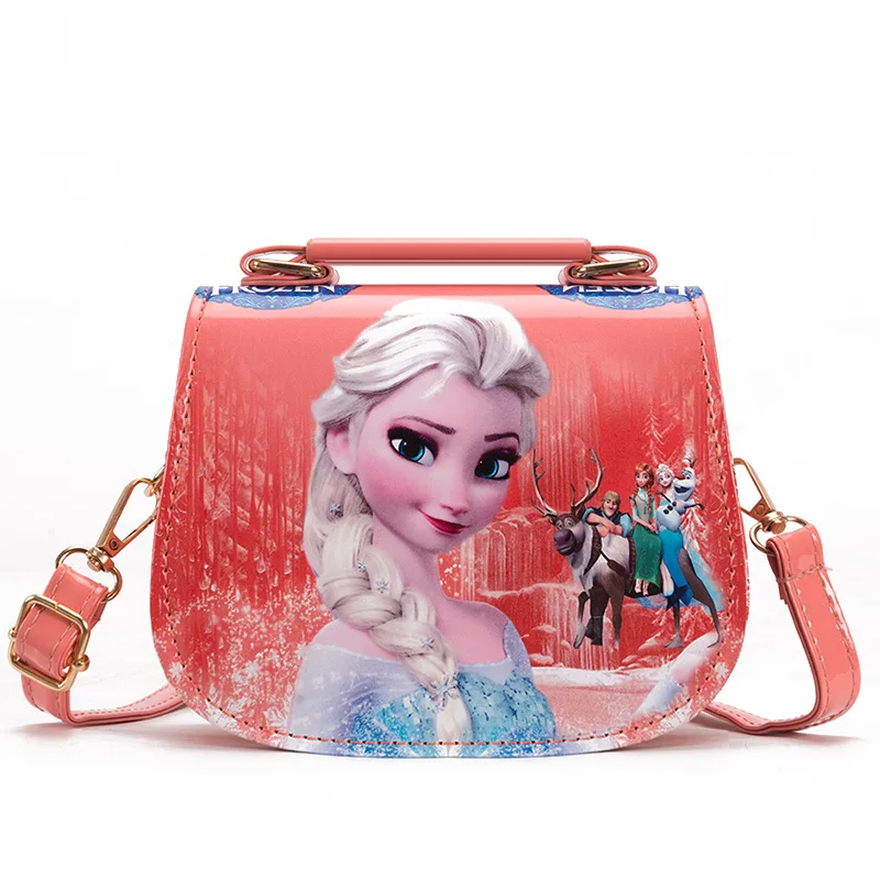 Новая детская сумка с рисунком Эльзы и Анны, милая сумка на плечо для девочек, детская сумка-тоут для девочек, сумка-мессенджер, мини-сумка принцессы - Цвет: same as picture