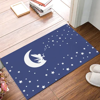 

Spirits And Stars On The Moon DoorMat Outdoor Indoor Bathroom Rug