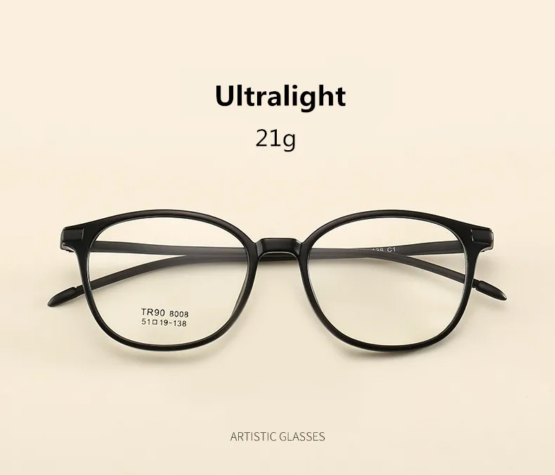 Сплав оптические очки оправа для мужчин Сверхлегкий Ретро Круглый близорукость по рецепту очки для женщин металлический полный очки