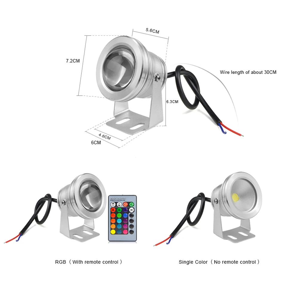 Светильник для бассейна RGB светодиодный 10 Вт домашний желоб охранная лампа путь подводный светильник лужайка лампа IP65 Водонепроницаемый садовый настил пруд