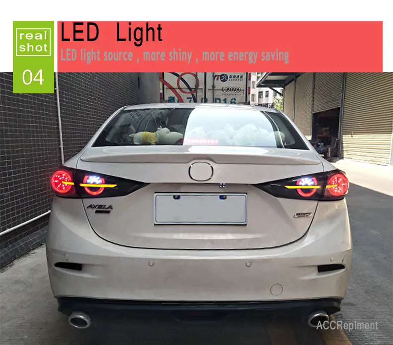 Car styling for Mazda 3 Axela- led taillights for Tahoe Suburban LED rear lights car styling trunk lamp parking