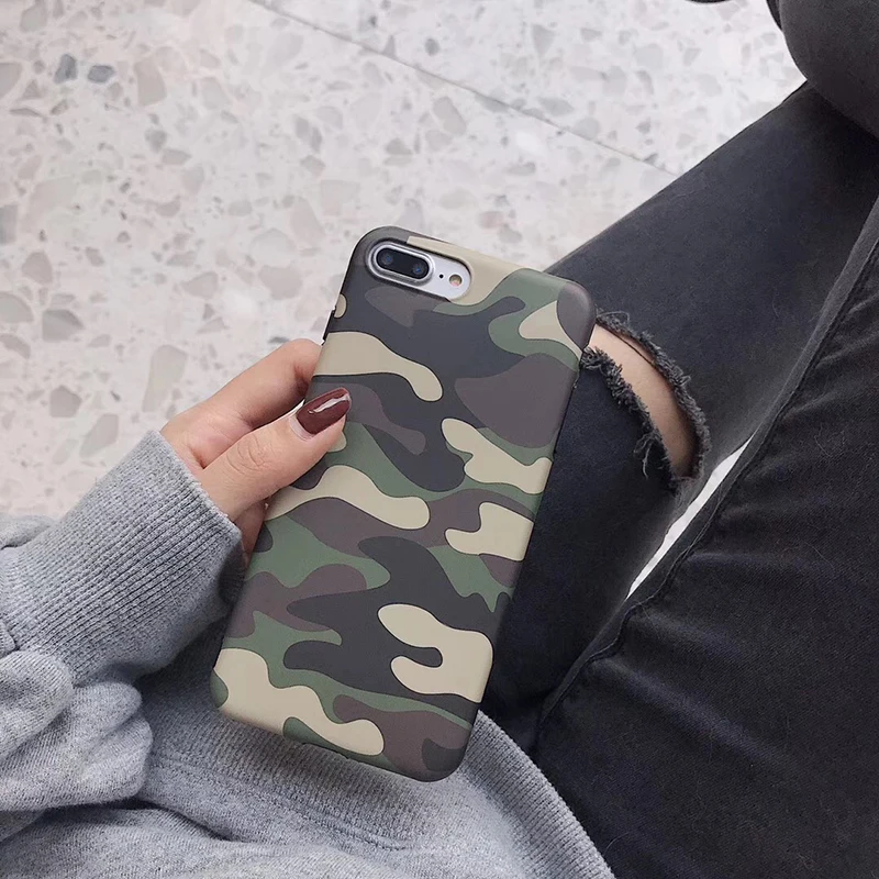 

Luxury trend camouflage soft silicon imd cover case for iphone XS MAX XR X 6 6S 7 8 plus Military camo fashion phone coque case