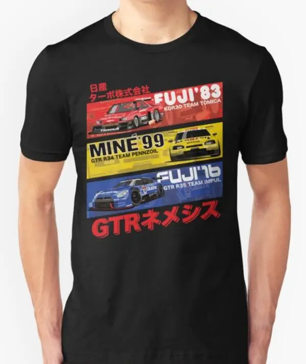 Хит продаж 2019 модная футболка с японским автомобилем Nis GTR история SKYLINE GT-R R34