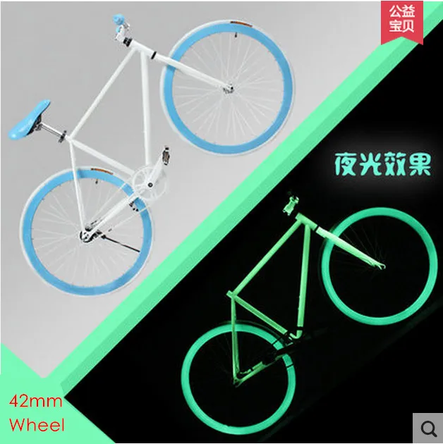 A white blue X-Front, брендовый светящийся Высокоуглеродистый стальной велосипед с фиксированной передачей 700C, студенческий велосипед, ретро велосипед - Цвет: A white blue
