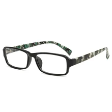 Новинка октября, квадратная коробка, изысканная оправа с памятью, очки, простые радиационные очки для чтения, модные, без градусов, очки для чтения