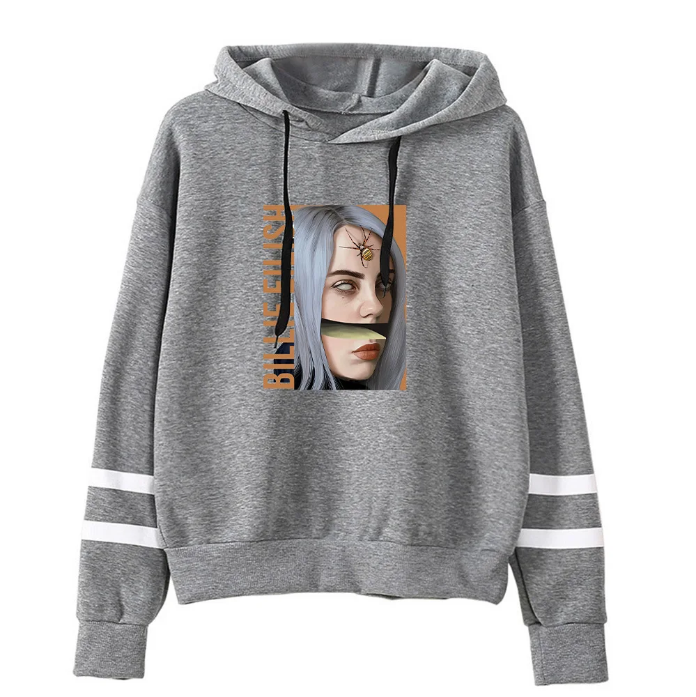 Billie Eilish толстовки женские/мужские Harajuku толстовки с капюшоном и длинным рукавом Лидер продаж Повседневная Уличная одежда хипстер крутой пуловер Топы
