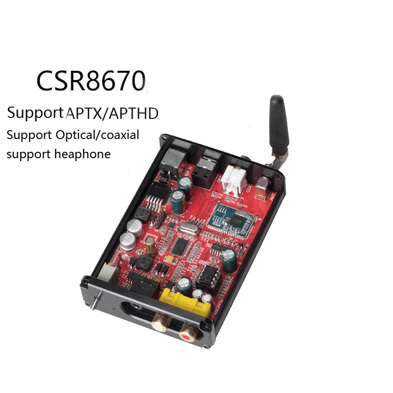 Bluetooth DAC CS8670 Bluetooth 5.0 Opitcal Coaxial to 3.5MM R/L With OPA2604 Hifi operational amplifier Support APTX For Phone