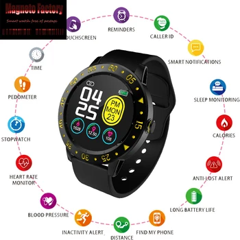 

New SDW01 IP67 full rough screen touch smart watch long standby waterproof Weather Display Pedometer sport smartwatch man woman