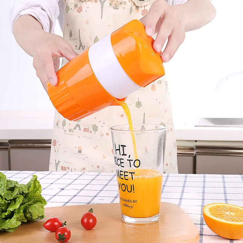 Hand Juicer Citrus Orange Squeezer Manual Lid Rotation Press Reamer For