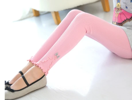 Леггинсы для девочек; детская одежда; сезон осень-весна; Детские обтягивающие штаны для маленьких девочек; леггинсы с бантом; однотонные