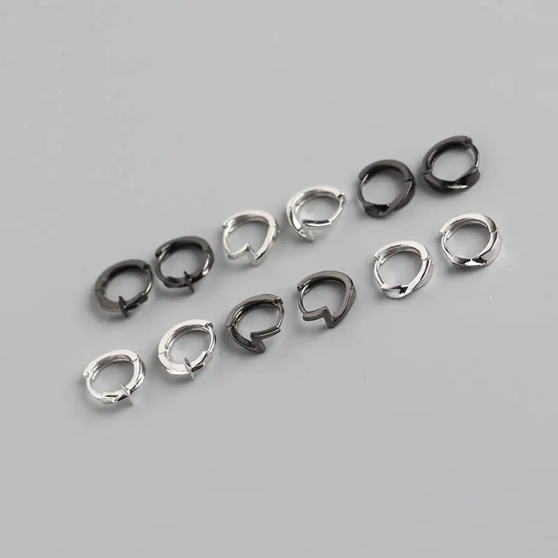 INZATT, настоящее 925 пробы, Silve, молния, серьги-кольца для женщин, модные, вечерние, хорошее ювелирное изделие, минималистичные аксессуары, классический подарок