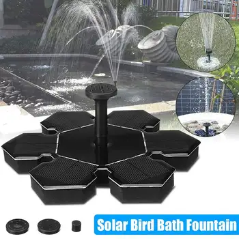 

Garden Solar Power Water Fountain With Water Pump Mini Floating Solar Power Water Pump Fountain 4 Sprayers Ponds Floating Decor