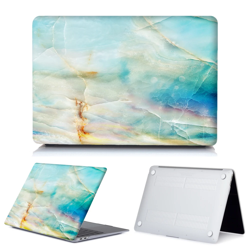 51 Мраморный чехол для ноутбука APPle MacBook Air 13 A1932 Pro retina 11 12 13 15 для Mac Book 15,4 13,3 Touch Bar A2159+ крышка клавиатуры - Цвет: 51
