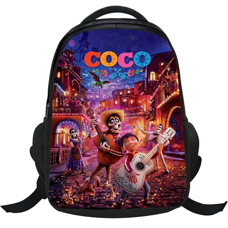 Movie COCO Детский рюкзак фильм Pixar детская книга Сумка Школьные сумки подростковый Рюкзак череп мультфильм мальчики рождественские подарки экшн-игрушки - Цвет: 03