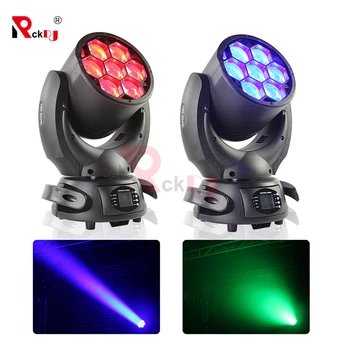 

2pcs 7x40W Beam Moving Head Light Zoom Wash LED DMX 512 Control Stage Light RGBW 4in1 DJ Light For Disco Bar Nightclub