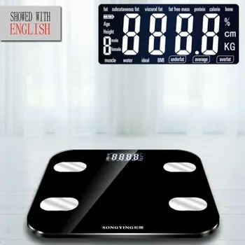 

Digital Wireless Phone Receive Smart Body Fat Floor Scale BMI Weight Monitor Health Analyzer Fitness Lose Weight Tools