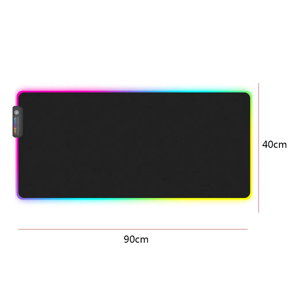 RGB игровой коврик для мыши негабаритный светящийся светодиодный расширенный с подсветкой USB клавиатура утолщаются красочные светящиеся для ПК ноутбука рабочего стола