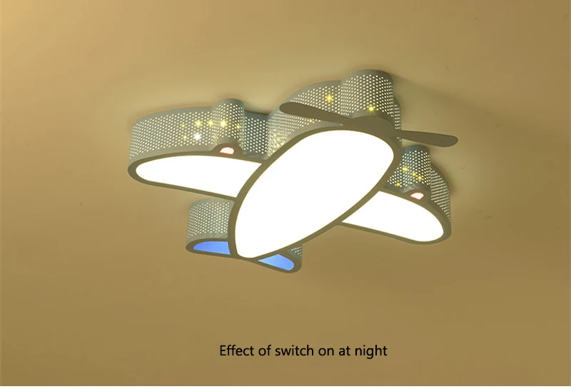 Cartoon Airplane Kids Ceiling Light