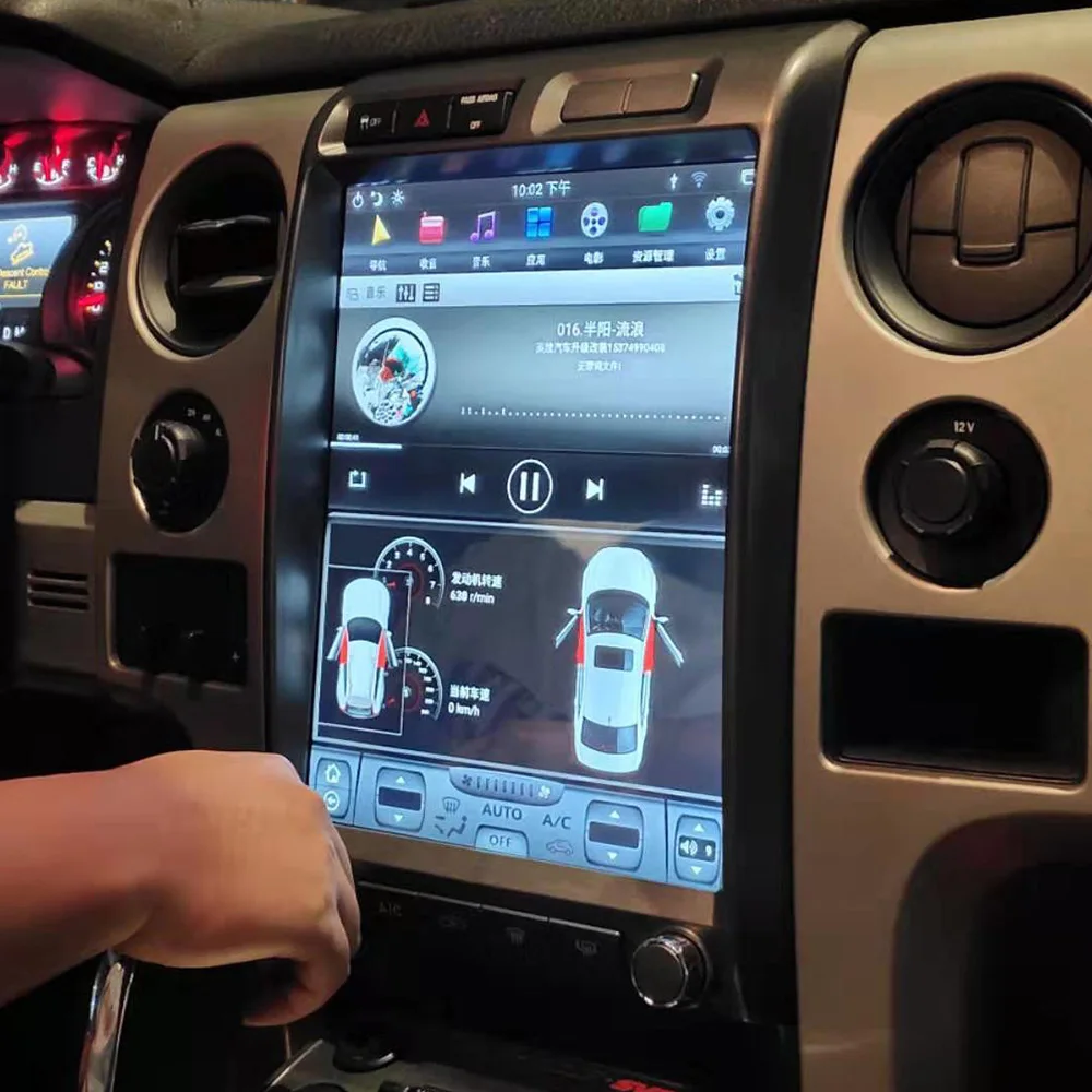 Tesla стиль Android 9 PX6 gps навигация dvd плеер для Ford Raptor F150 2009 2014 Авто Радио стерео
