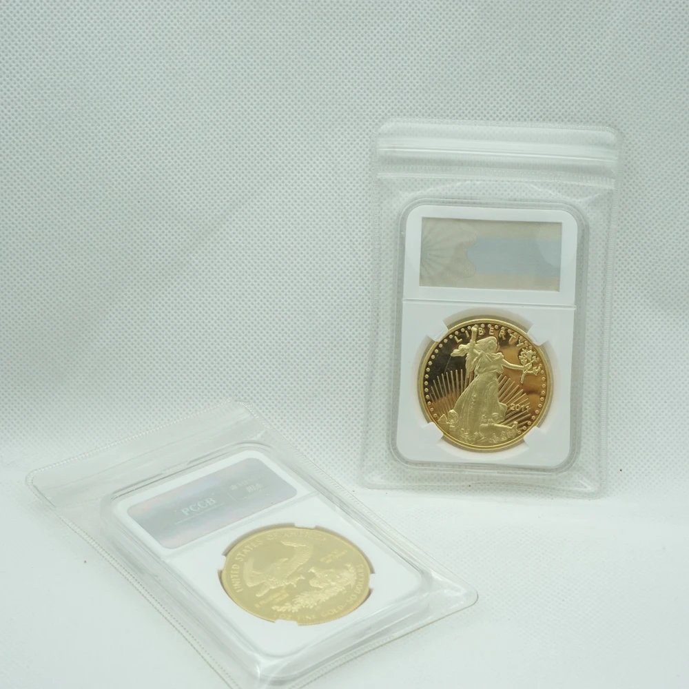 Копия немагнитного чехла 1 Oz 2011 American Liberty Eagle позолоченная монета Сувенирный