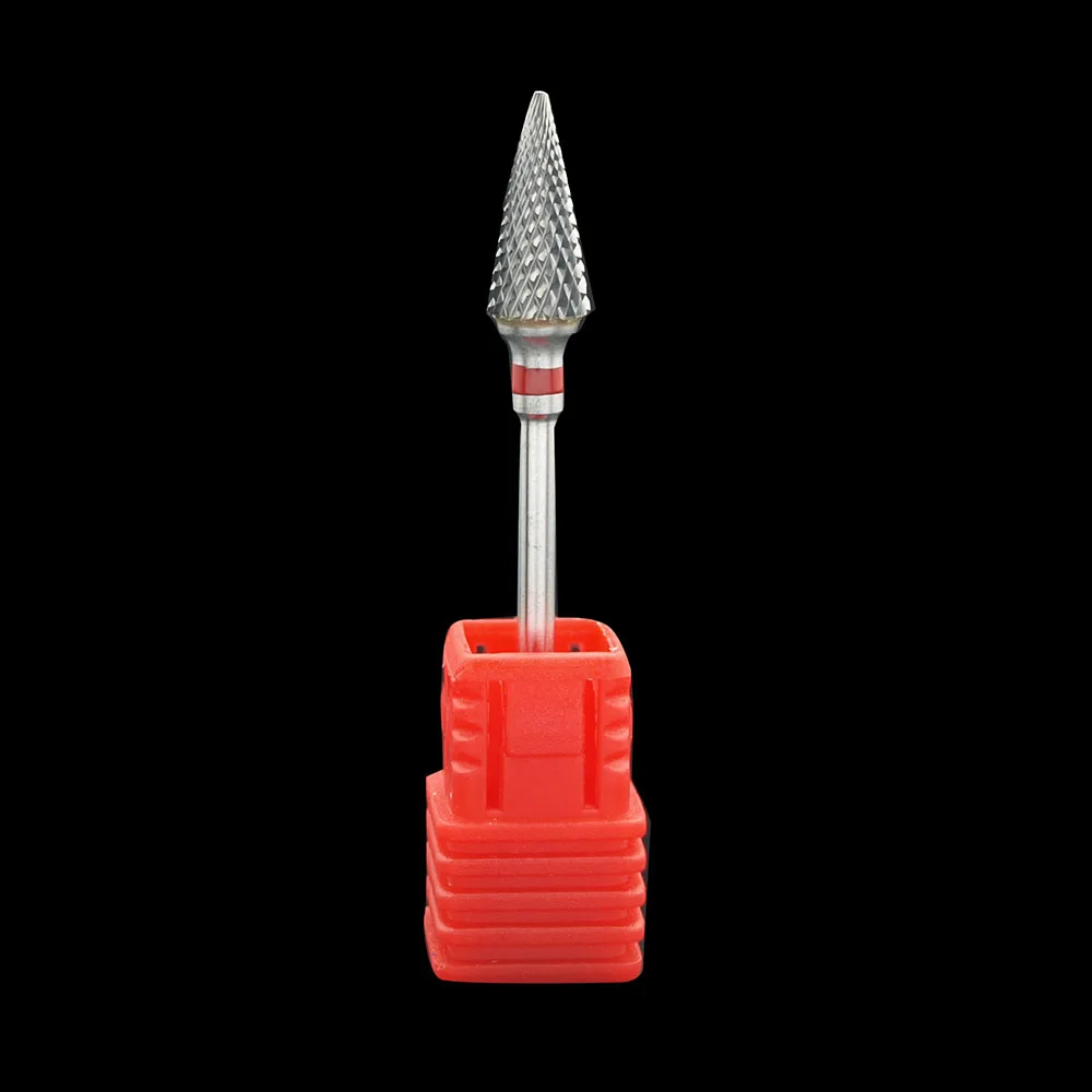 EasyNail~ 3/32 ''вольфрамовое стальное сверло для ногтей пилка для ногтей Карбид насадка для удаления геля для ногтей для очистки ногтей фрезерование бит M0413 - Цвет: Fine