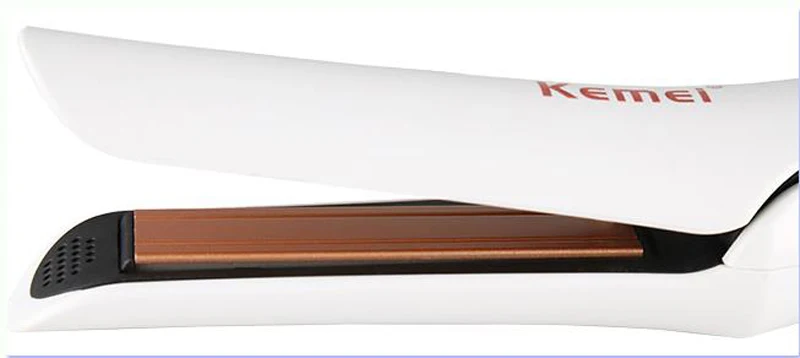 Kemei Электрический Выпрямитель для волос KM-390 Профессиональные керамические турмалиновые прямые палочки для укладки волос