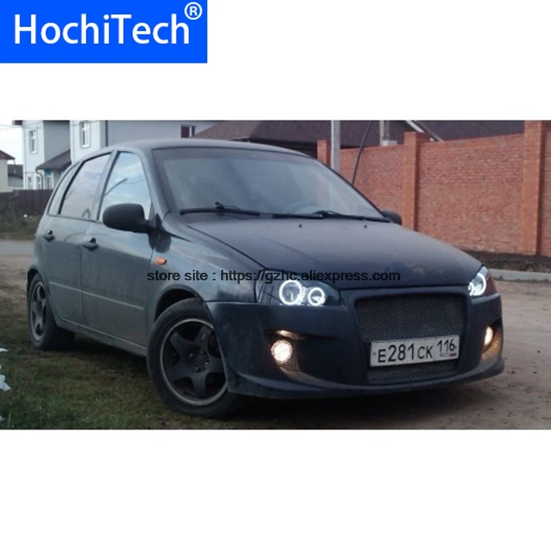Ультра яркий дневной свет DRL CCFL для Lada Kalina 1119 1118 1117 119 117 2005-2013 комплект глаз ангела