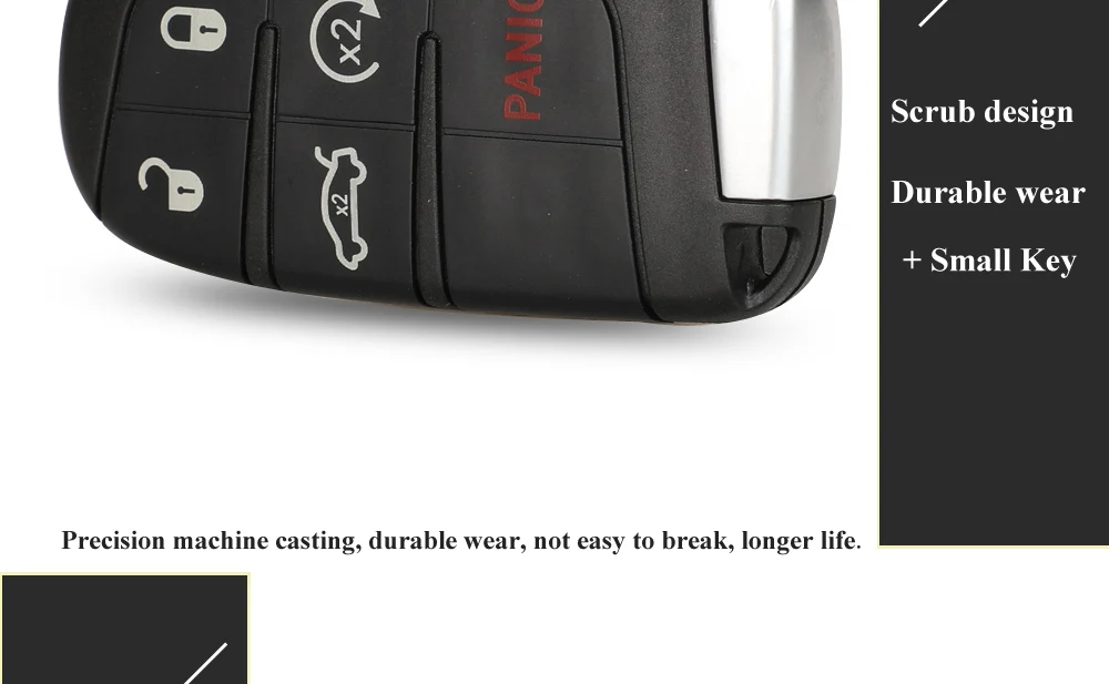 10 pz auto Smart portachiavi Shell per Jeep Grand Cherokee Dodge Ram 1500 viaggio caricabatterie Dart Challenger Durango Chrysler 300 - H5b2eaf9df3e04f86ad9ce2f07d905e0c8