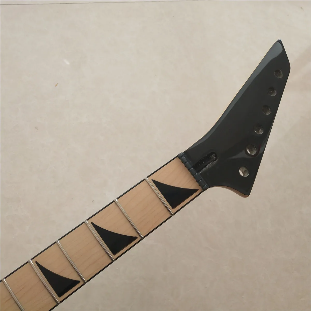 Reverse Headstock Maple Guitar Neck 22 Fret For Jackson Style Maple