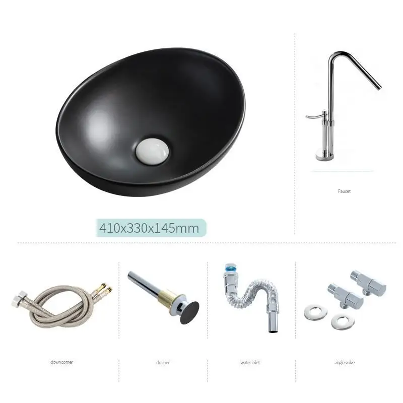 Version R Чаша Banyo Evier Mano Wastafel Black Fregadero Para Pia Salle De Bain Wasbak раковина для ванной Lavabo бассейна Куба Banheiro умывальник - Цвет: Version R