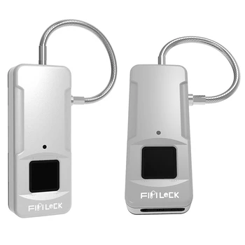 

Fipilock 2 Set Smart Fingerprint Lock Keyless Usb Rechargeable Door Luggage Case Bag Lock-Fl-P4 Pro & Fl-P4