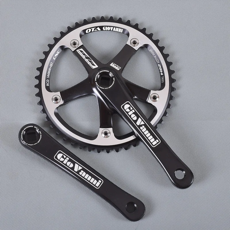 

OTA Alumniun Crankset Fixed Gear Crank 5MM 48T 165mm BCD144 T651 Single Speed TRACK FIXIE BIKE Bicycle Chainwheel Sprocket