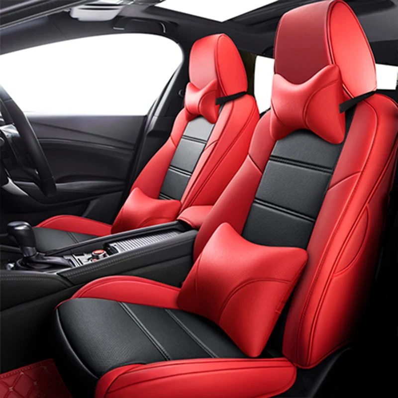 Пользовательские кожаные чехлы для автомобильных сидений для mazda 6 gh gg cx3 cx5 3 bk Axela cx7 2 atenza автомобильные аксессуары Чехлы для автомобильных сиденьев
