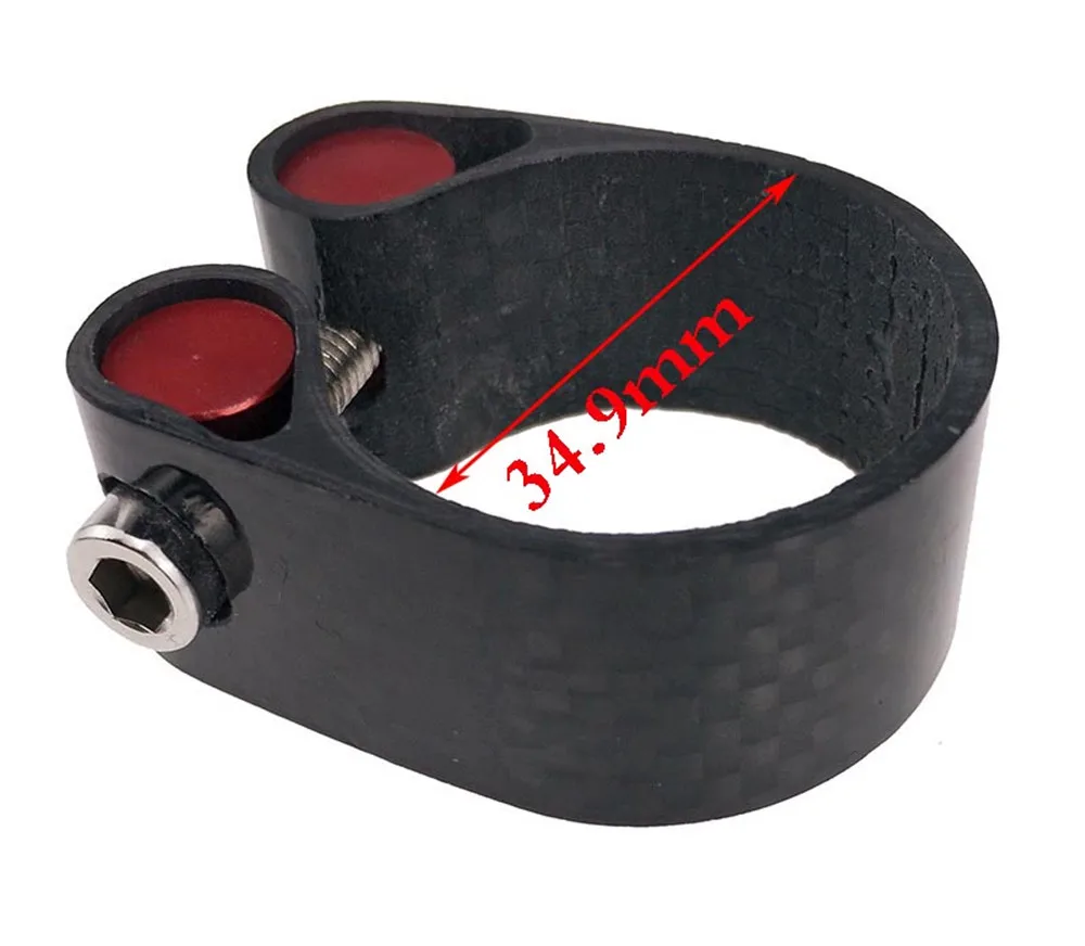 A2 34.9mm 18g3K углеродный зажим для шоссейного велосипеда Clip Зажим для горного велосипеда parts зажим для велосипедов - Цвет: A2 34.9mm
