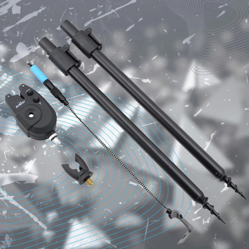 

Electronic Fishing Bite Alarm Set With Adjustable Fishing Bankstick Fishing Rod Holder Fishing Swinger Fishing Daylight Outdoor