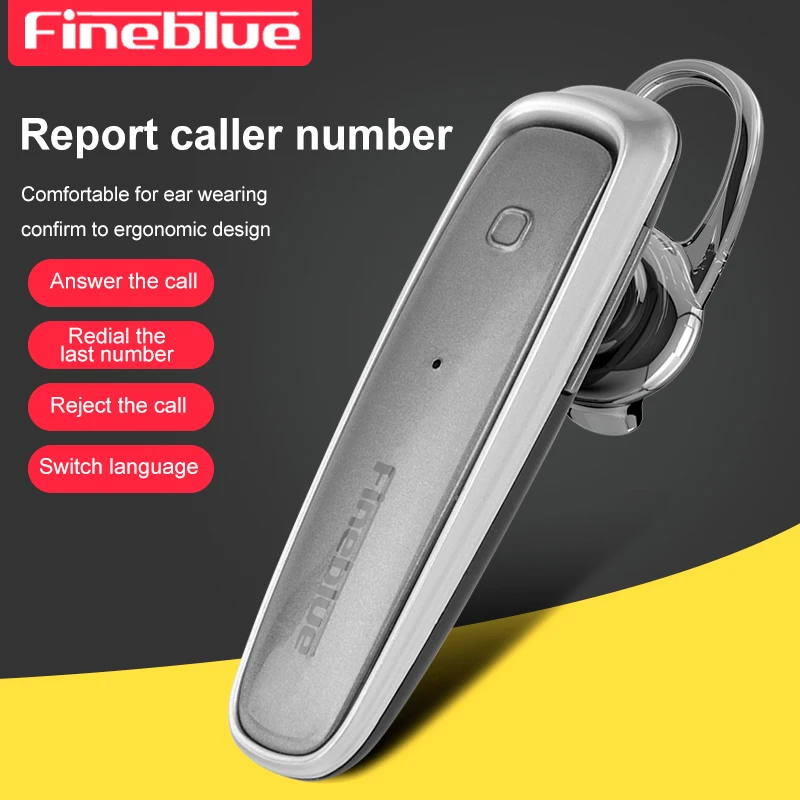 120 шт Fineblue Мини Bluetooth V4.1 наушники Беспроводная гарнитура вкладыши Hands-free наушники-вкладыши через DHL