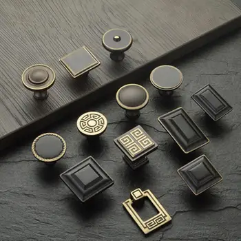 

American single hole handle square door handle drawer handle wardrobe cupboard bookcase shoe furniture hardware handle
