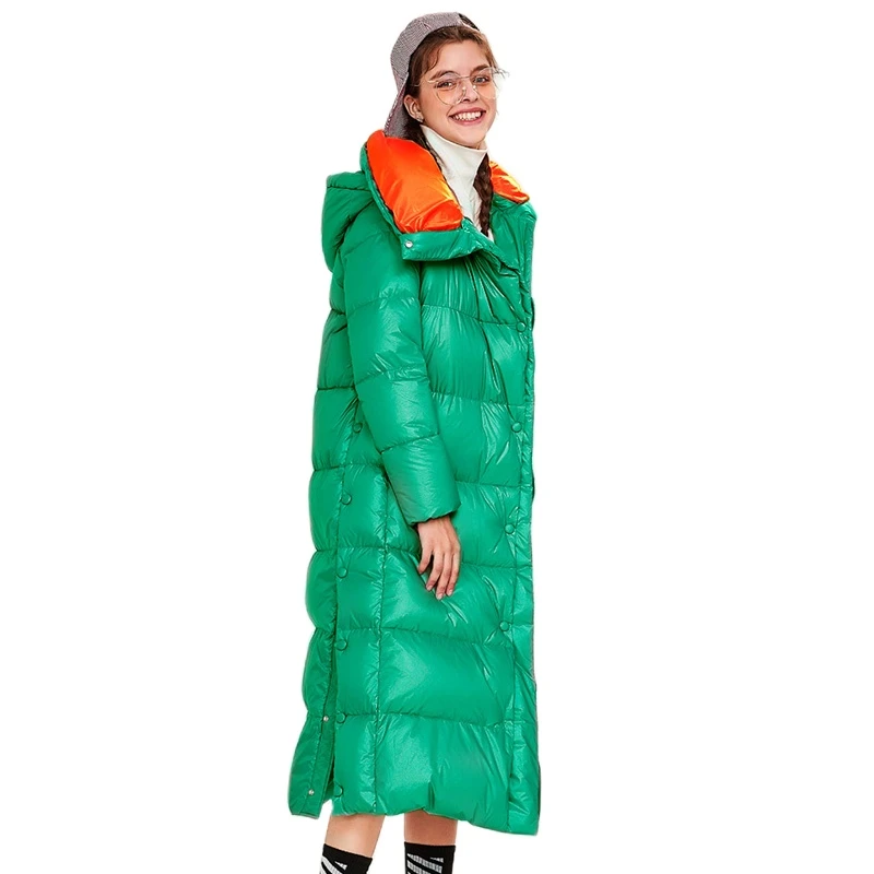 Long padded raincoat Outlet