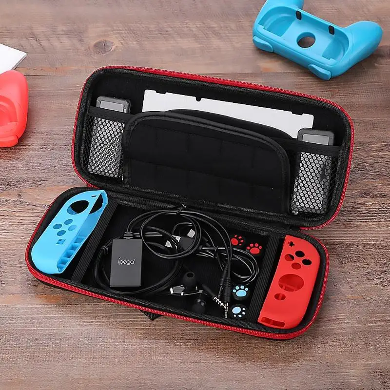 IPega PG-9182 18 в 1 Joy-con игровая сумка для визитных карточек ручка крышка 3D коромысла крышка w/наушники подходят для переключателя NAND