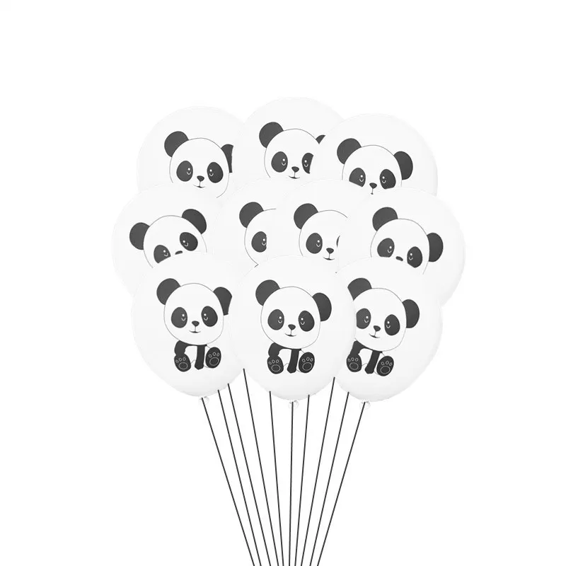 Мультфильм животных панда тематическая вечеринка на день рождения украшения детский душ одноразовые посуда гелиевые шары Подарочная сумка баннер соломинки